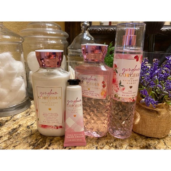 Bath & Body Works Bath & Body Bath Body Works Gingham 4 Pc